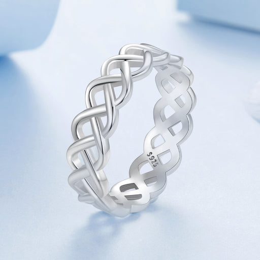 Bids.com 925 Sterling Silver and White Gold 0.5cm Ring Size 6.0 Rings Lavender 6,7,8