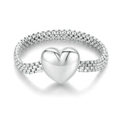 Bids.com 925 Sterling Silver 2.5mm Width Ring for Women Rings White Smoke 6,7,8