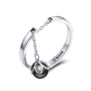 Bids.com 925 Sterling Silver Ring 0.2CM Width for Women Rings White Smoke Default Title