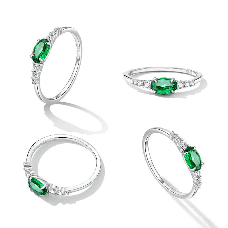 Bids.com 925 Sterling Silver & Platinum Plated 0.1cm CZ Ring for Women - Size 6.0 Rings White Smoke 6,7,8,6VT,7VT,8VT