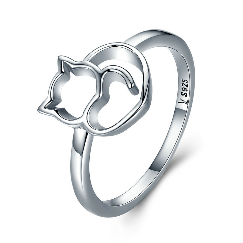Bids.com 925 Sterling Silver Ring Size 5.0 with Platinum Plating for Women Rings White Smoke 5,6,7,8,9,7C,6D