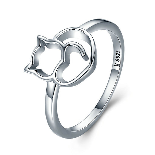 Bids.com 925 Sterling Silver Ring Size 5.0 with Platinum Plating for Women Rings White Smoke 5,6,7,8,9,7C,6D
