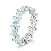 Bids.com 925 Sterling Silver Enamel Process Plated Platinum Ring Size 6 for Women Rings White Smoke 6,7,8,5,9,5GN,6GN,7GN,8GN,10