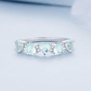 Bids.com 925 Sterling Silver Ring with 4.5mm Pavé Set CZ, Size 7, for Women Rings Lavender 7