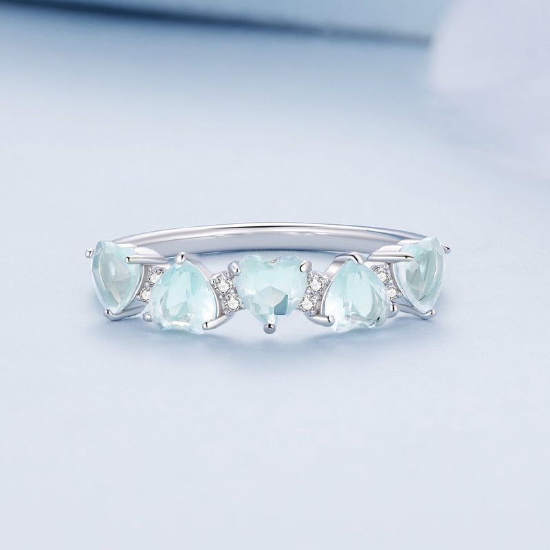 Bids.com 925 Sterling Silver Ring with 4.5mm Pavé Set CZ, Size 7, for Women Rings Lavender 7