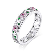 Bids.com 925 Sterling Silver Ring with Pavé Setting CZ - Size 6.0 Rings White Smoke 6,7,8,9