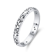 Bids.com 925 Sterling Silver Ring - Size 6.0 - Stylish Minimalist Design for Women Rings White Smoke 6,7,8