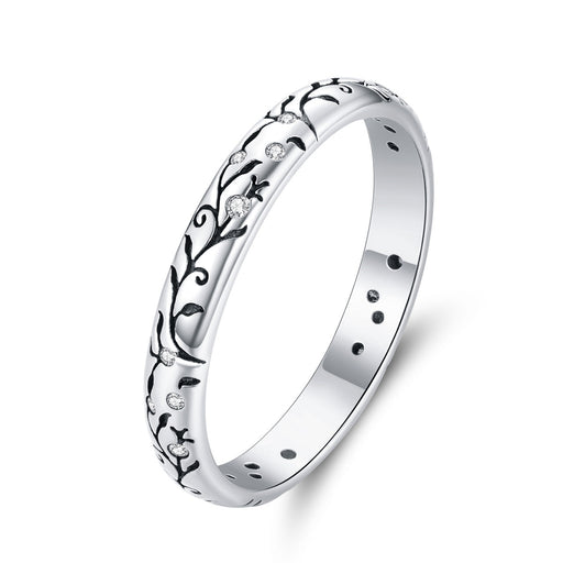 Bids.com 925 Sterling Silver Ring - Size 6.0 - Stylish Minimalist Design for Women Rings White Smoke 6,7,8