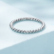 Bids.com 925 Sterling Silver Oxidized Ring Size 6.0 for Women Rings Light Steel Blue 6,7,8
