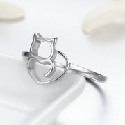 Bids.com 925 Sterling Silver Ring Size 5.0 with Platinum Plating for Women Rings White Smoke 5,6,7,8,9,7C,6D