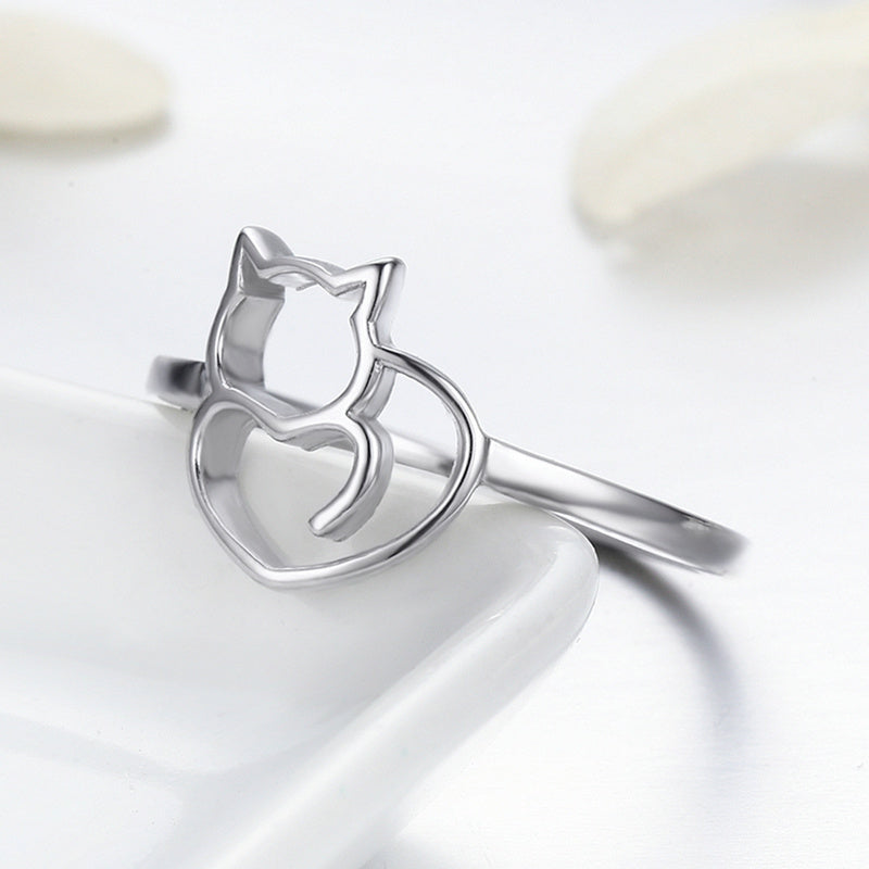 Bids.com 925 Sterling Silver Ring Size 5.0 with Platinum Plating for Women Rings White Smoke 5,6,7,8,9,7C,6D