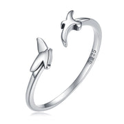 Bids.com S925 Oxidized Silver 0.15cm Ring Rings White Smoke Default Title