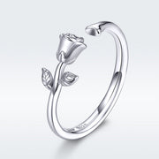 Bids.com S925 Sterling Silver Plated Platinum Ring for Women Rings White Smoke D