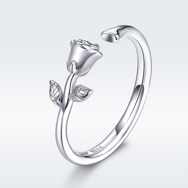 Bids.com S925 Sterling Silver Plated Platinum Ring for Women Rings White Smoke D