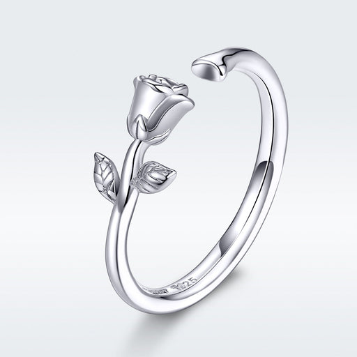 Bids.com S925 Sterling Silver Plated Platinum Ring for Women Rings White Smoke D