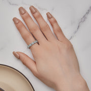 Bids.com 925 Sterling Silver Enamel Process Plated Platinum Ring Size 6 for Women Rings Gray 6,7,8,5,9,5GN,6GN,7GN,8GN,10