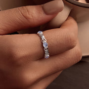 Bids.com S925 Sterling Silver 4mm Plated Platinum Ring for Women Size 6.0 Rings Saddle Brown 6,7,8
