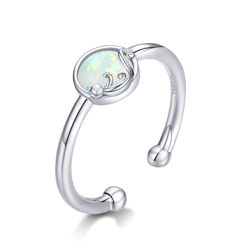 Bids.com S925 Sterling Silver Slim Band Ring for Women Rings White Smoke Default Title