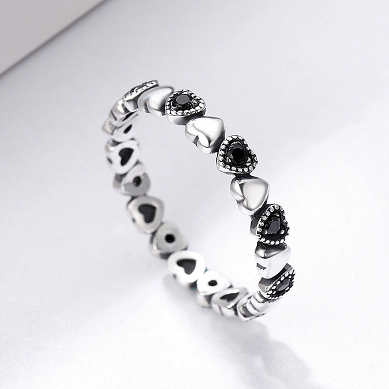 Bids.com 925 Sterling Silver Ring - Stylish Design for Women Rings White Smoke 7WH,9WH,5,6,7,8,9,6CF,7CF,8CF,9CF,5CF