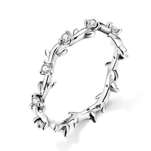 Bids.com 925 Sterling Silver Ring Size 6.0 for Women Rings White Smoke 6,7,8