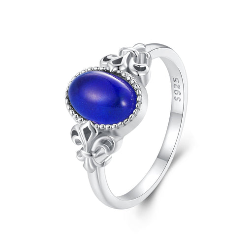 Bids.com 925 Sterling Silver Ring 1.7mm Size 6.0 with Transparent Glass for Women Rings White Smoke 6,7,8