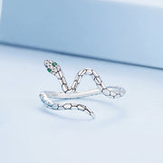 Bids.com 925 Sterling Silver Pavé Setting CZ Oxidized Silver Ring for Women Rings Light Steel Blue