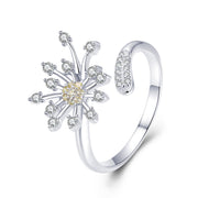 Bids.com 925 Sterling Silver Ring with Plated Platinum and Pavé Setting CZ Rings White Smoke Default Title