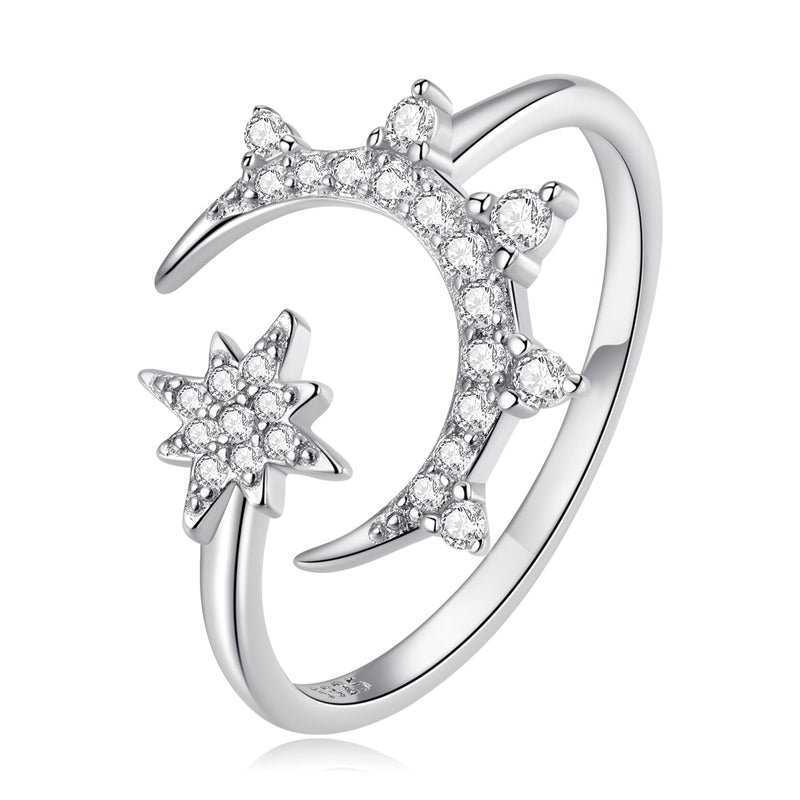 Bids.com 925 Sterling Silver Pavé Setting CZ Ring Rings White Smoke Default Title