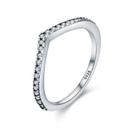 Bids.com 925 Sterling Silver Ring Size 6.0 for Women Rings White Smoke 6,7,8