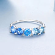 Bids.com 925 Sterling Silver Ring with White Gold Plating for Women, Size 6.0 Rings Lavender 6,7,8,6GN,6PK,7GN,7PK,8GN,8PK