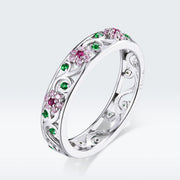 Bids.com 925 Sterling Silver Ring with Pavé Setting CZ - Size 6.0 Rings Lavender 6,7,8,9