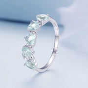 Bids.com 925 Sterling Silver Ring with 4.5mm Pavé Set CZ, Size 7, for Women Rings Lavender 7