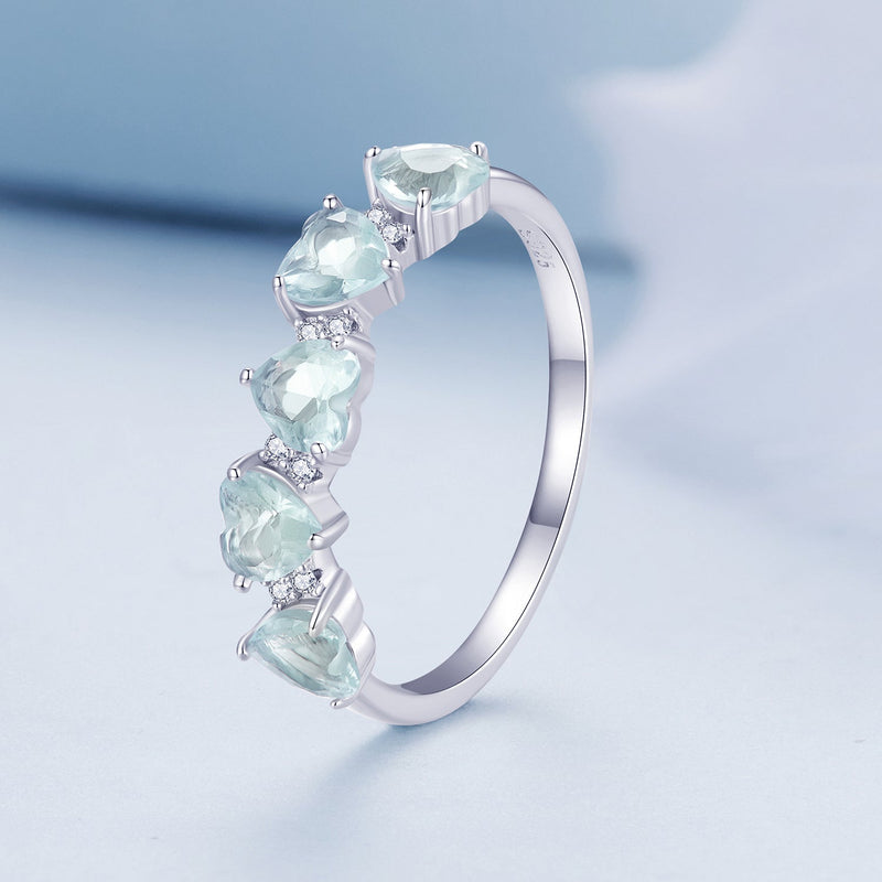 Bids.com 925 Sterling Silver Ring with 4.5mm Pavé Set CZ, Size 7, for Women Rings Lavender 7