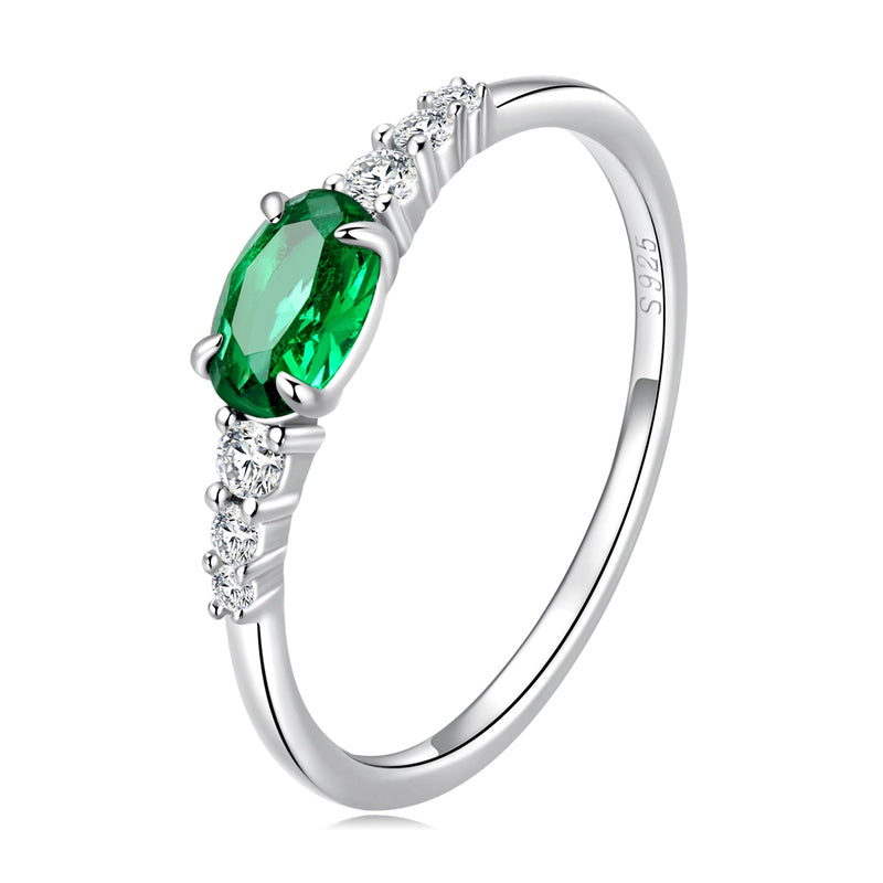 Bids.com 925 Sterling Silver & Platinum Plated 0.1cm CZ Ring for Women - Size 6.0 Rings White Smoke 6,7,8,6VT,7VT,8VT