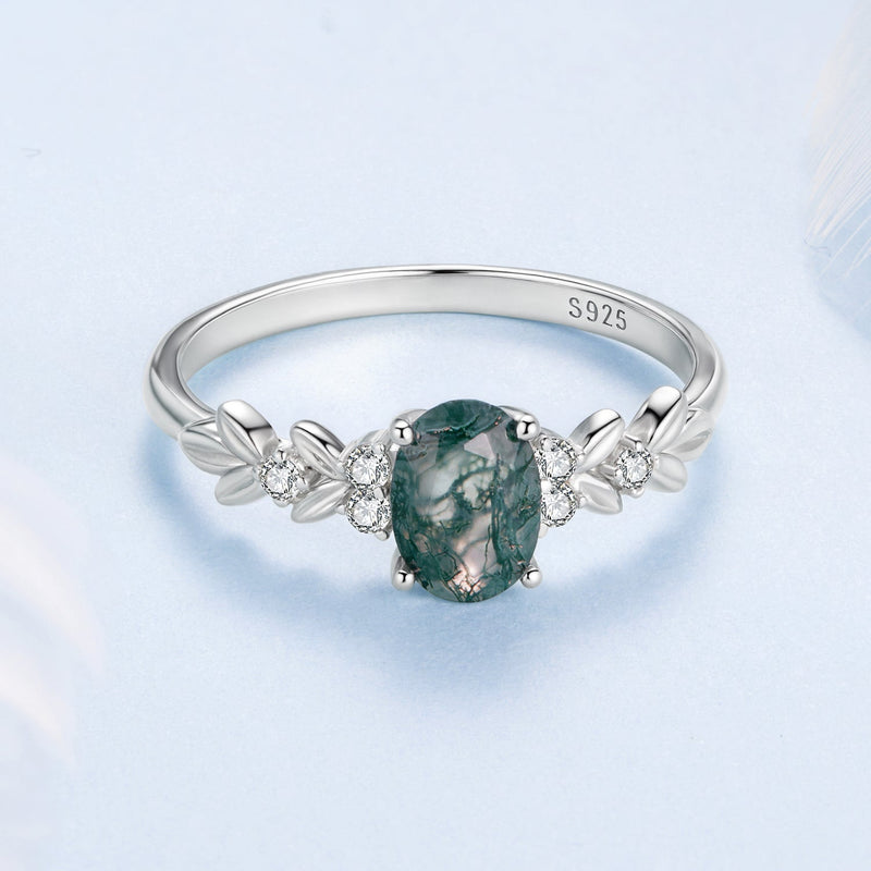 Bids.com 925 Sterling Silver Agate and CZ Pendant Ring Size 6 for Women Rings Lavender 6,7,8