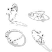 Bids.com 925 Sterling Silver Oxidized Ring for Women Rings White Smoke Default Title
