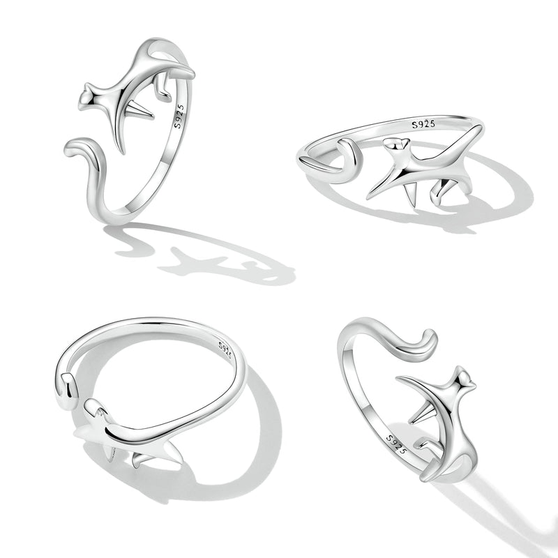 Bids.com 925 Sterling Silver Oxidized Ring for Women Rings White Smoke Default Title