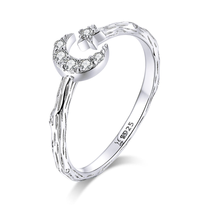 Bids.com 925 Sterling Silver Custom Ring with Pavé Setting CZ Rings White Smoke Default Title
