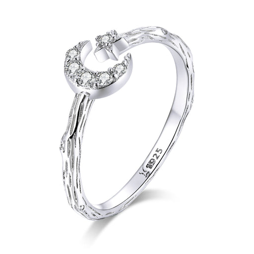 Bids.com 925 Sterling Silver Custom Ring with Pavé Setting CZ Rings White Smoke Default Title
