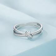 Bids.com S925 Sterling Silver Oxidized Pavé Setting CZ Ring Size 6 for Women Rings Light Gray 6,7,8,6B,7B,8B,9B,9