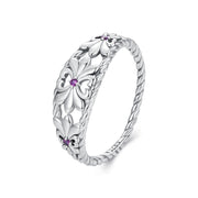 Bids.com 925 Sterling Silver Oxidized 1.3mm Pavé Set CZ Ring Size 6.0 for Women Rings White Smoke 6,7,8