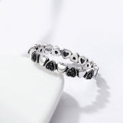 Bids.com 925 Sterling Silver Ring - Stylish Design for Women Rings White Smoke 7WH,9WH,5,6,7,8,9,6CF,7CF,8CF,9CF,5CF
