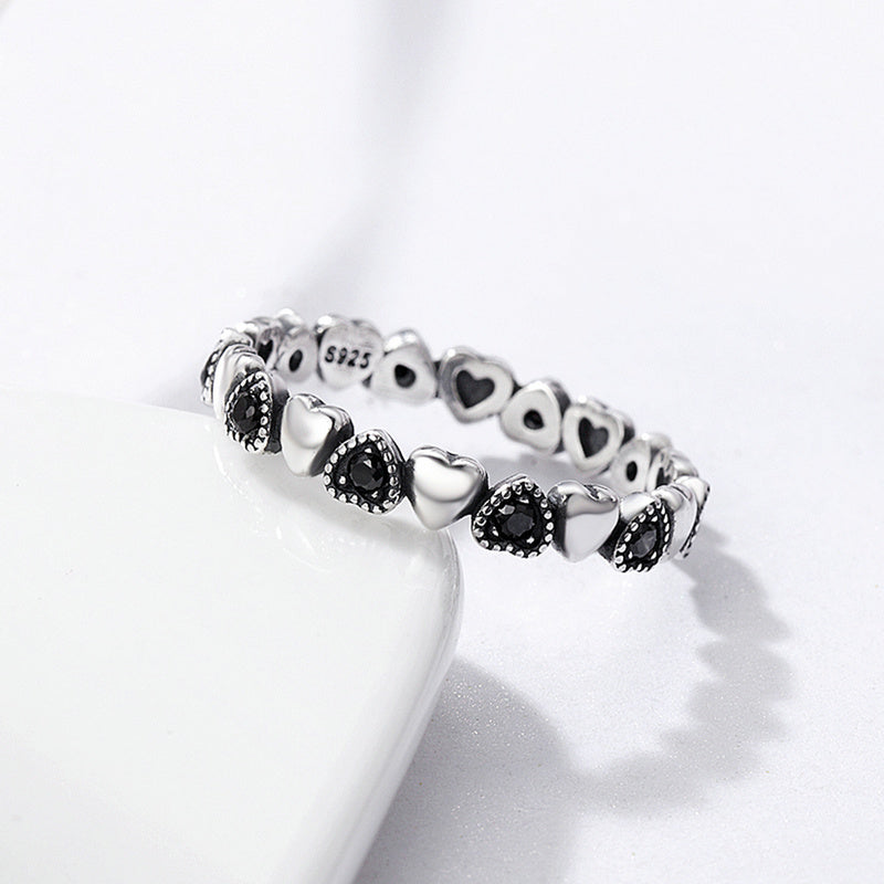 Bids.com 925 Sterling Silver Ring - Stylish Design for Women Rings White Smoke 7WH,9WH,5,6,7,8,9,6CF,7CF,8CF,9CF,5CF