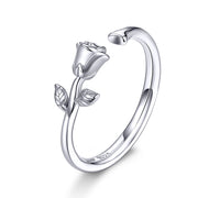 Bids.com S925 Sterling Silver Plated Platinum Ring for Women Rings White Smoke D