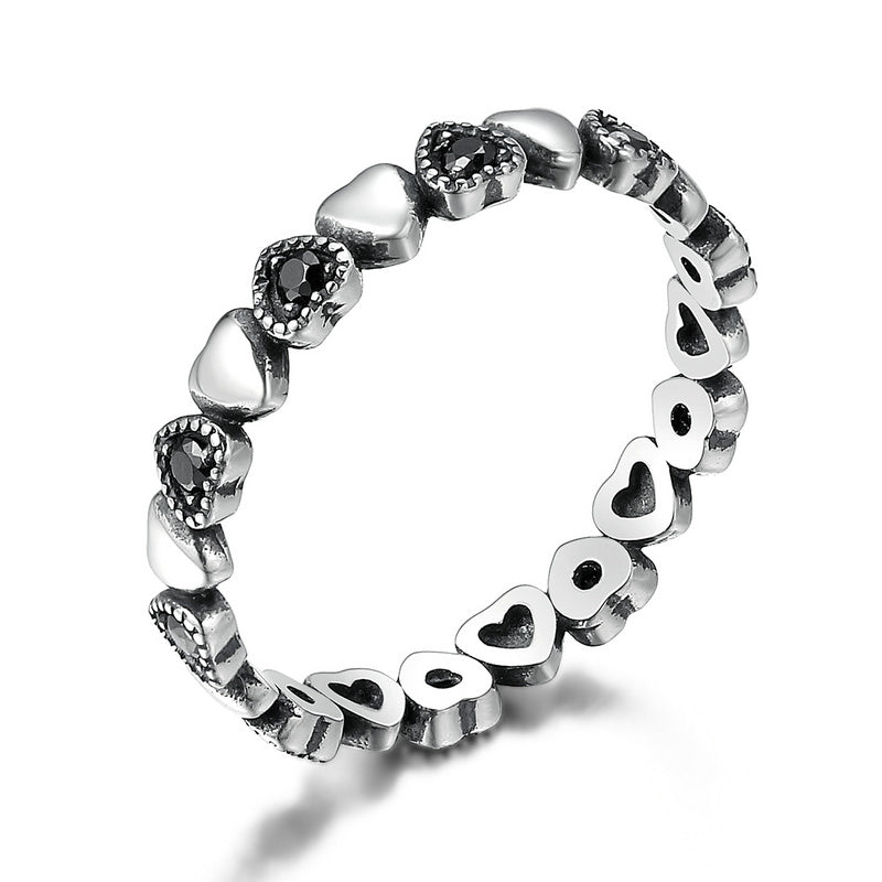 Bids.com 925 Sterling Silver Ring - Stylish Design for Women Rings White Smoke 7WH,9WH,5,6,7,8,9