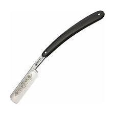 Dovo Dovo Best Quality 5/8" Full Hollow Carbon Steel Straight Razor - Black Celluloid Straight Razor Dark Slate Gray