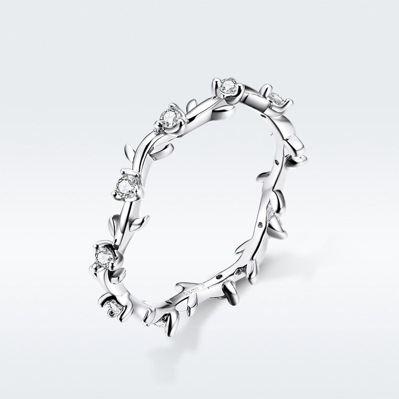 Bids.com 925 Sterling Silver Ring Size 6.0 for Women Rings White Smoke 6,7,8