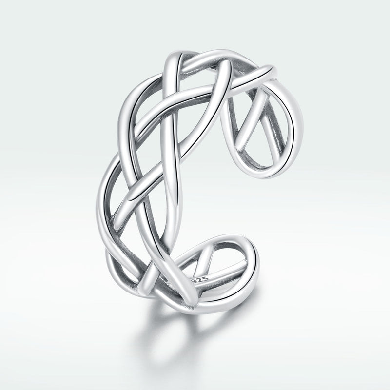 Bids.com 925 Sterling Silver Oxidized Ring 0.8cm for Women Rings White Smoke Default Title
