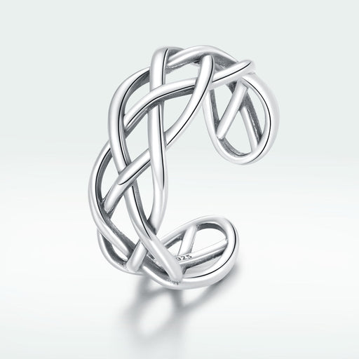 Bids.com 925 Sterling Silver Oxidized Ring 0.8cm for Women Rings White Smoke Default Title