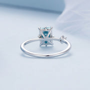 Bids.com 925 Sterling Silver 1.40mm Width CZ & Glass Ring Size 6 for Women Rings Lavender 6,7,8